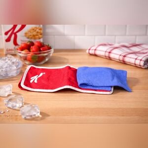 Vintage Kellogg’s Canada Red & Blue Nylon Velcro Strap Cereal Premium Collection